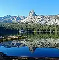 Crystal Crag reflected in Lake George