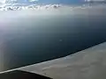 Lake express visible from airplane