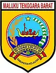 Emblem of Tanimbar Islands Regency used until 2019, this regency was formerly known as Western Southeast Maluku Regency.