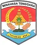 First emblem of Southeast Minahasa Regency (2007–2010).