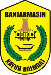 Jukung tambangan can be seen on Banjarmasin emblem.