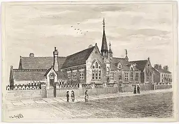 Lambert Street school, built 1879 (F.S. Smith, c. 1888)