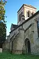 Elizabethan flying buttresses supporting the north wall of the north aisle