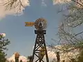 The windmill at the Judge Roy Bean Visitor Center