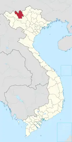 Location of Lào Cai within Vietnam