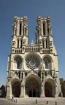 Façade of Laon Cathedral (begun 1160)