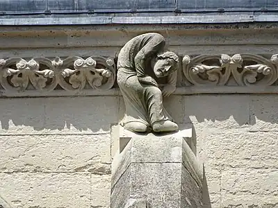 Gothic atlas on Laon Cathedral, France, 12th-13th centuries