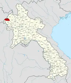 Location in Laos