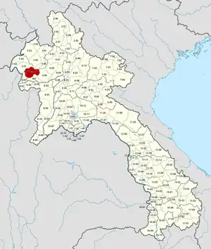 Location in Laos