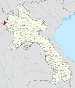 Location in Laos