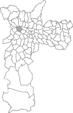 Location in the city of São Paulo