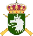 Coat of arms of the regiment from 1977 to 1982 and the Lapland Ranger Group (Lapplandsjägargruppen) from 2000 to 2016.