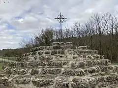 The Calvary of the Three Crosses.  Le Calvaire des trois croix.