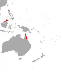 In Australia, Indonesia, Malaysia, Papua New Guinea, and the Philippines