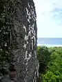 East side of the ruin, looking out to sea