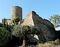 The castle, 12th century (view southwest)