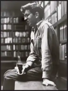 Author photo on the book jacket of his novel The Last Picture Show, 1966