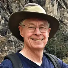 Larry Robinson at the Taktsang Palphug Monastery Bhutan, in 2017