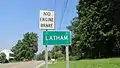 Latham community sign