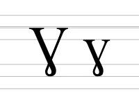 Upper and lower case Latin gamma