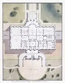 Image 93Site and principle storey plan of the White House, Washington DC (from Portal:Architecture/Civic building images)