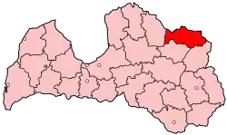 Location of Alūksne