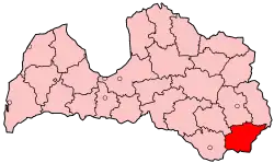 Location of Krāslava