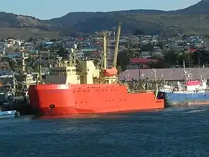 RV Laurence M. Gould in Punta Arenas, Chile.