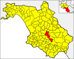 Laurino within the Province of Salerno