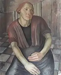 The catalogue for an exhibition in 2012 at Reale Albergo delle  Povere (it) claims that this oil painting is from 1932, furthermore claiming it is "Washerwoman"