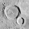 Lavoisier B (smaller) and E (larger) craters, north of Lavoisier