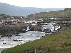 The Laxá river flows through Kjósarhreppur