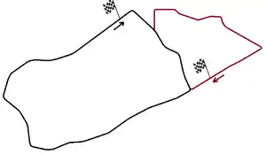 Layouts of Anfa Circuit (brown) and Ain-Diab Circuit (black)