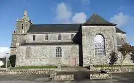 The church of Saint-Germain and Saint-Louis, in Laz