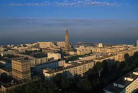 Entirely destroyed during World War II, Le Havre has been rebuilt in modernist style