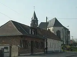 The church in Le Boisle