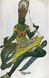 Bakst costume design for The Blue God