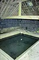 The interior of the lavoir