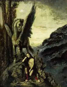 Pegasus and Bellerophon by Gustave Moreau, 19th century