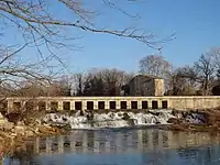 Vidourle river between Aubais and Villetelle