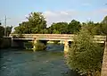 Bridge over the Aube: destroyed in 1940, rebuilt in 1942, destroyed in 1944, repaired in 1944, rebuilt in 1946.