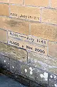 Chapel Flood Markings