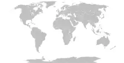 Map indicating locations of Lebanon and Palestine