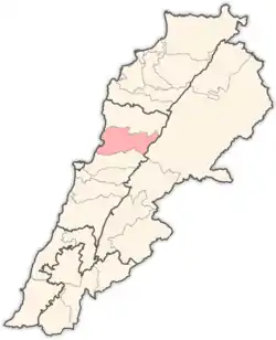 Location in Lebanon