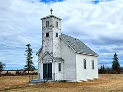 St. John the Baptist Roman Catholic Church near Ledwyn in the Municipality of Bifrost-Riverton.