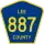 County Road 887 marker