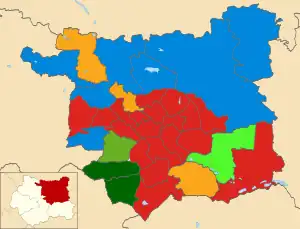 2019 results map