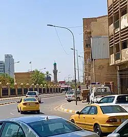 The left side of al-Maidan Square that includes the Uzbek Mosque