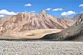 Rock formations along Leh-Manali Highway