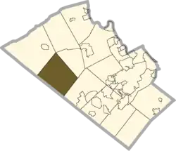 Location of Weisenberg Township in Lehigh County, Pennsylvania and of Lehigh County in Pennsylvania